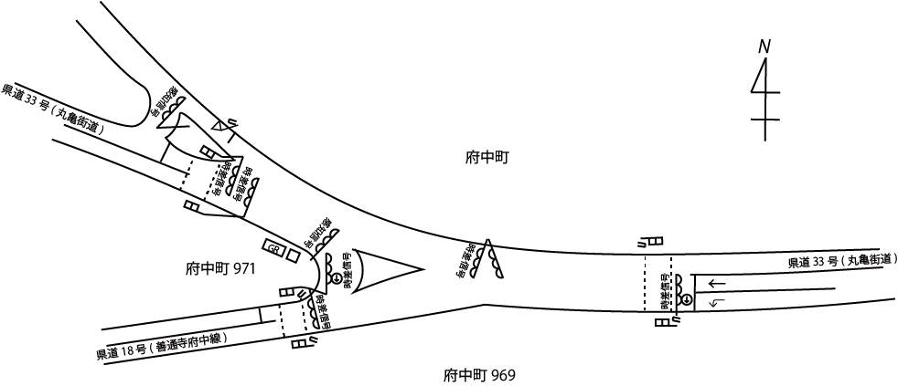 交差点略図