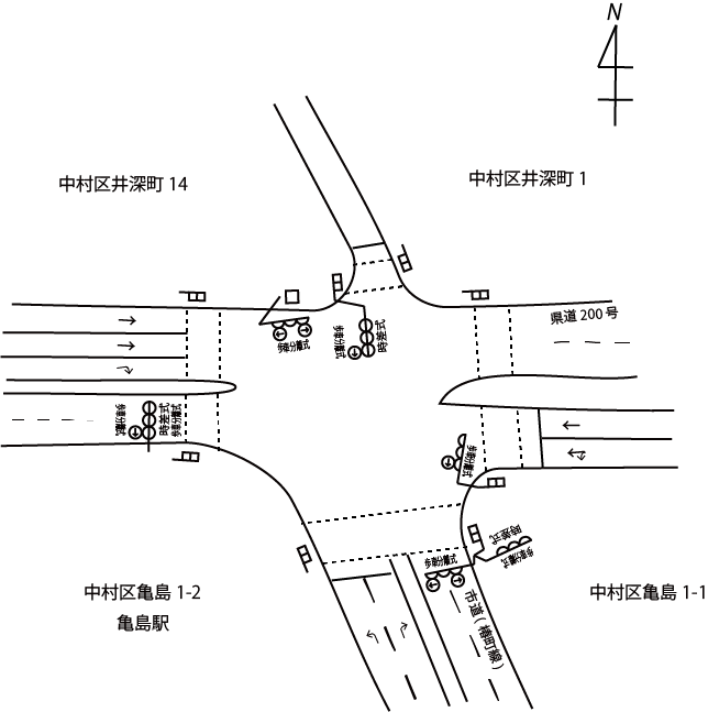 交差点略図