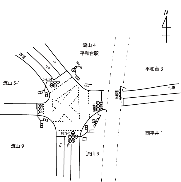 交差点略図