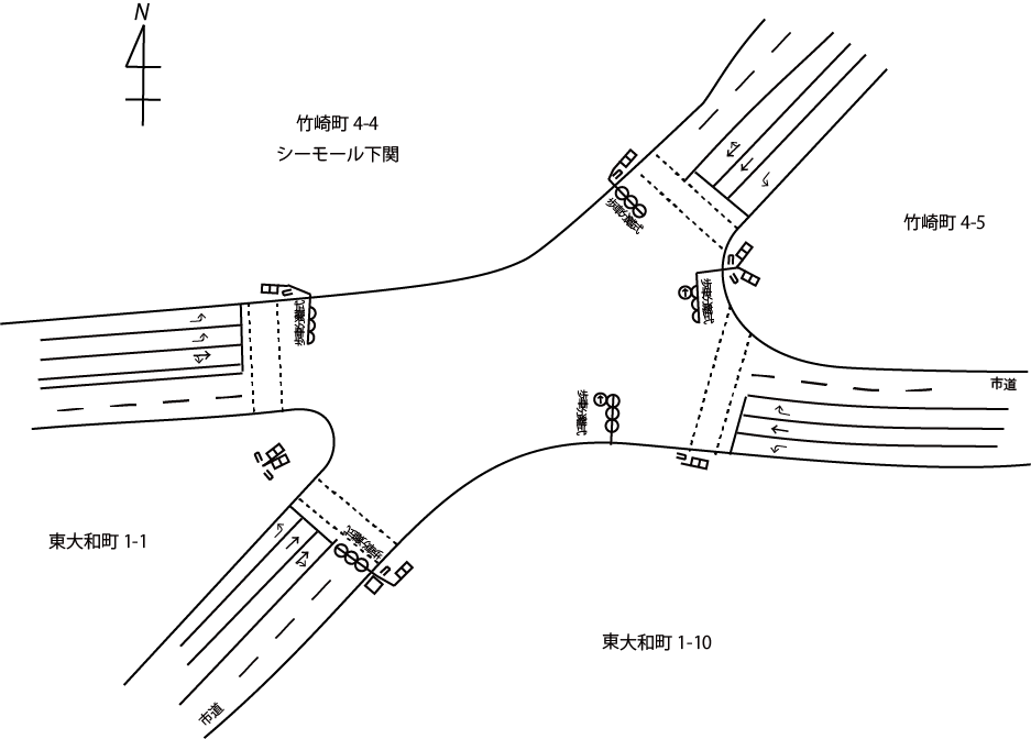 交差点略図