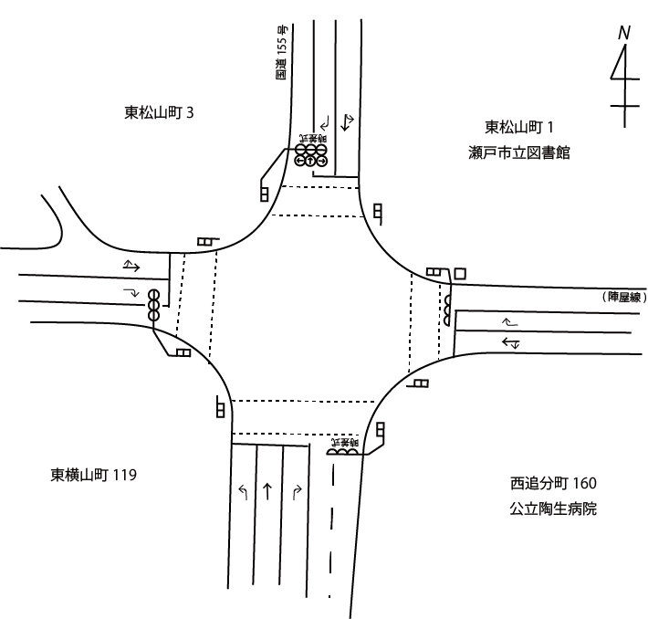 交差点略図