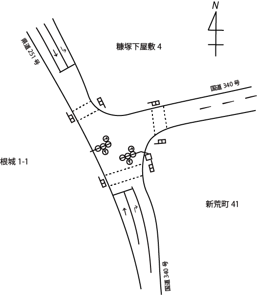 交差点略図