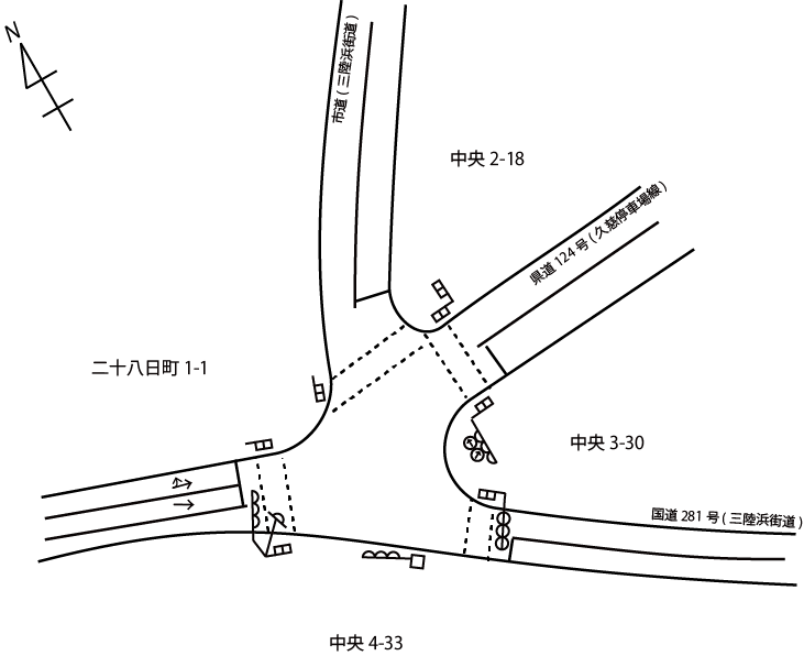 交差点略図